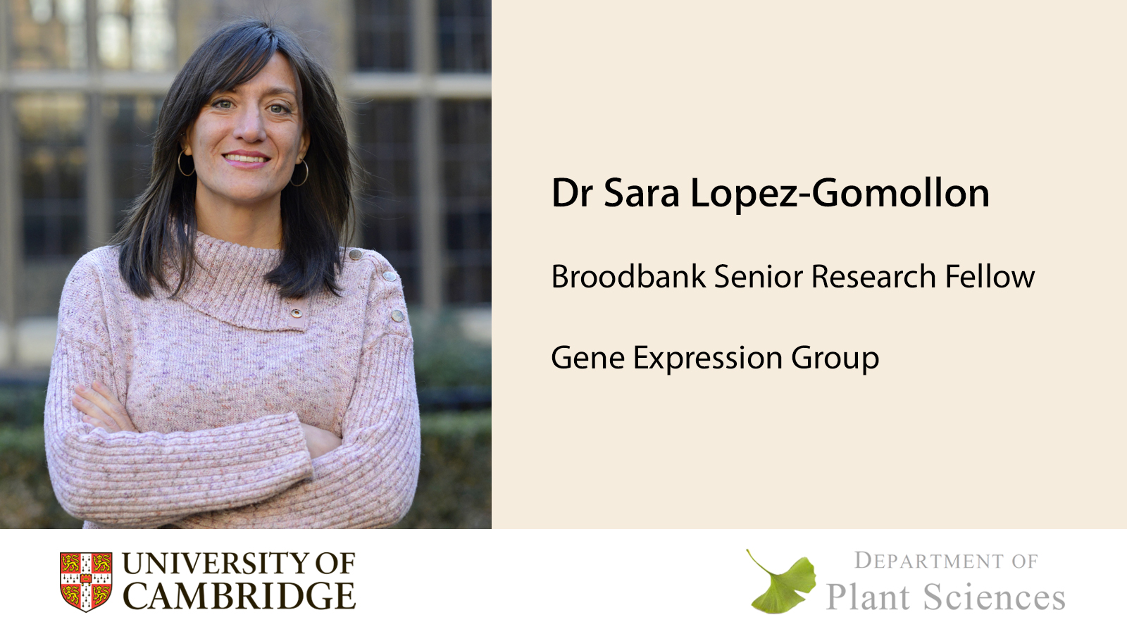 Dr Sara Lopez-Gomollon