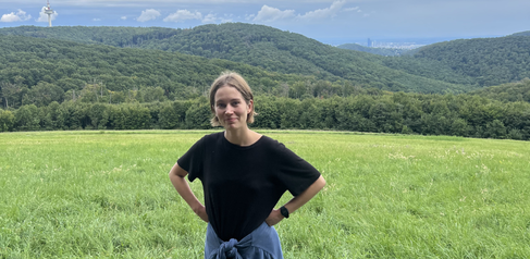 Thea Kongsted walking in the hills on the outskirts of Vienna, where she is now working at the Gregor Mendel Institute of Molecular Plant Biology as a postdoctoral fellow. Photo provided by Thea Kongsted.