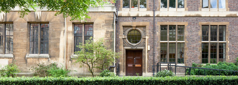 Front of the department building