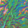 Tessera embeddings over the mountainous region of Trentino, Italy. Credit: James Ball / Tessera, University of Cambridge.