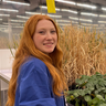 Lauren Eddie at the Crop Science Centre, Cambridge. Credit: University of Cambridge.
