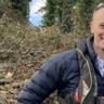 Robert Bradburne during invertebrate monitoring in a stream near Exeter with the local team