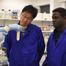 MPhil Crop Science students in the lab at NIAB