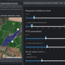 Screenshot of the app screen that enables Avocado farmers to find the most efficient sampling method for their orchard