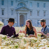 undergraduate students in the meadow