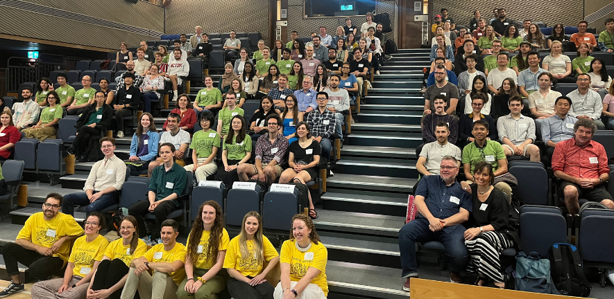 Colleagues at the Botanicon. Photo by Kathy Grube. Botanicon T-shirts designed by Isobel Cole.