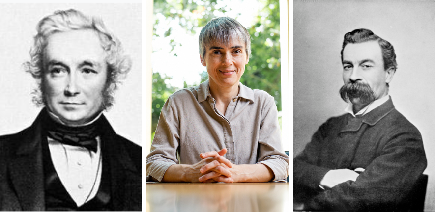 John Stevens Henslow, Dame Ottoline Leyser and Harry Marshall, all professors of Botany at Cambridge