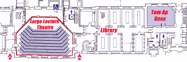Map of lecture theatre