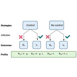 Flow chart of control and non control for infections