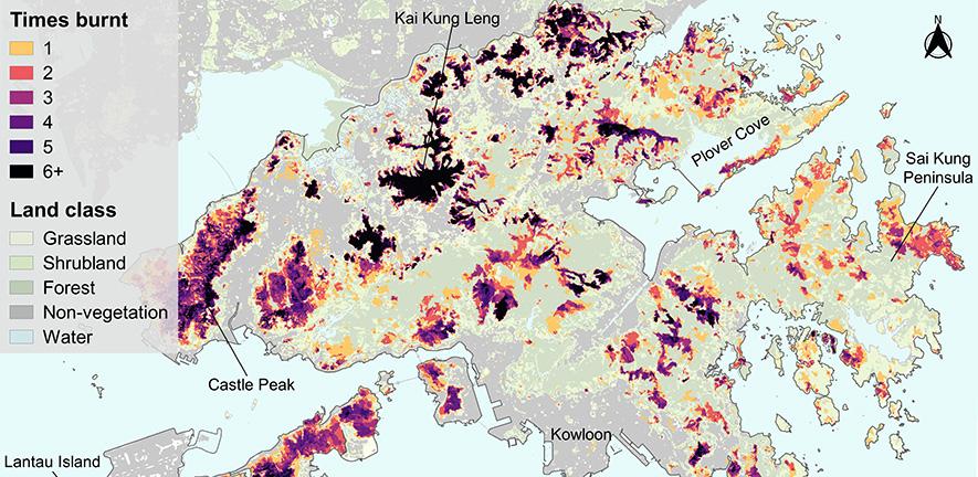 Burn sites in Hong Kong